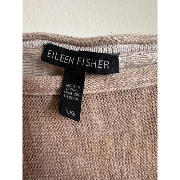 Unavailable - Eileen Fisher Linen Cotton Blend Sweater Knit Pullover Top - Picture 2 of 4